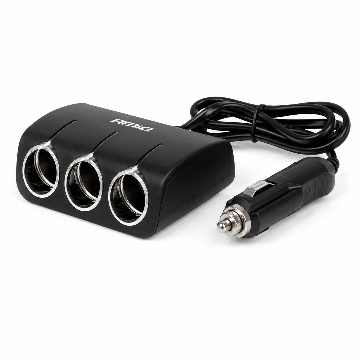 AMiO 04359 trostruki razdjelnik auto upaljača s tri utičnice, 12/24 V, 120 W
