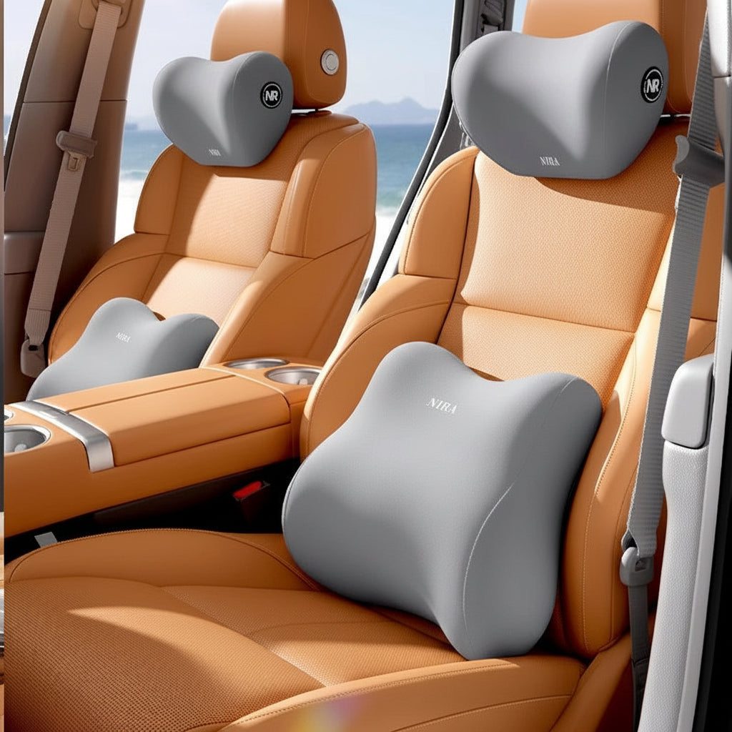 Ergonomski jastuk za potporu leđa i glave u automobilu