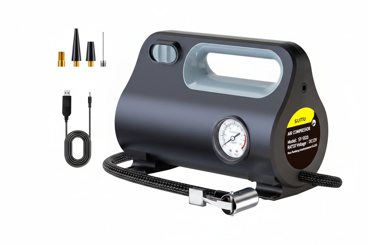 Bežična pumpa za auto gume s digitalnim zaslonom – 12V, 25L/min