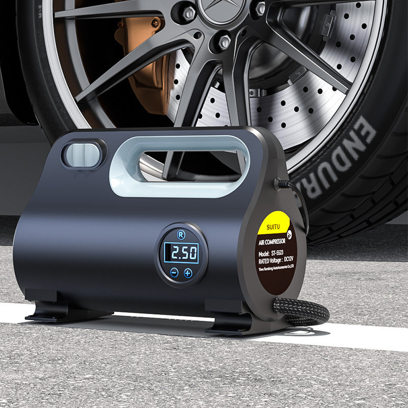 Bežična pumpa za auto gume s digitalnim zaslonom – 12V, 25L/min