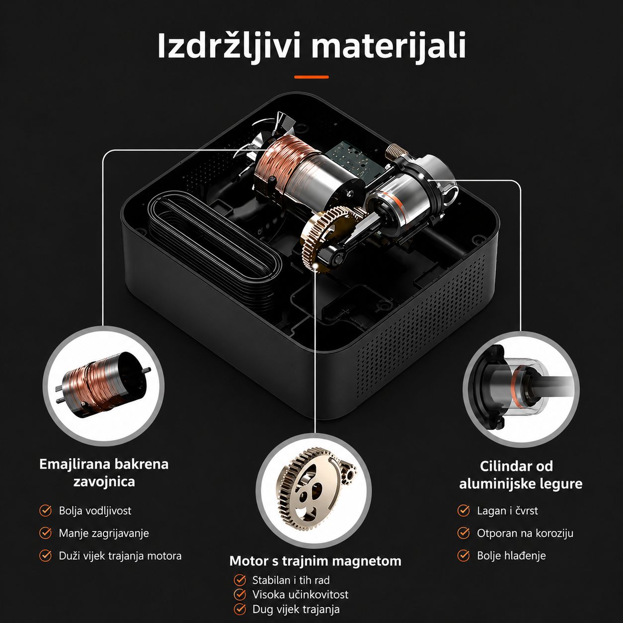 70mai Air Compressor Lite TP03 – Prijenosni kompresor za gume 11 bar
