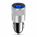 Brzi USB-C auto punjac 38W sa USB i USB-C prikljuckom srebrni
