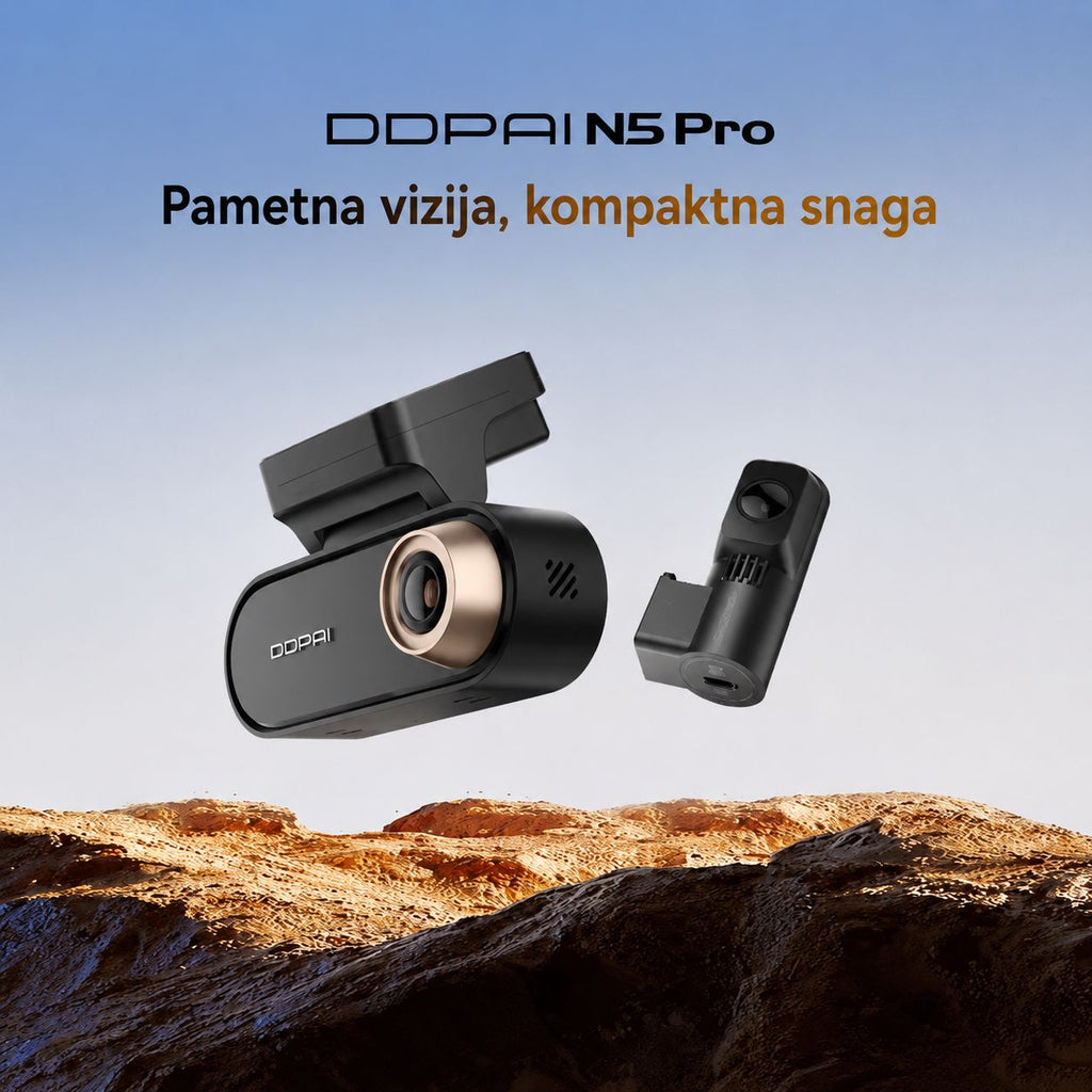 DDPAI N5 Dual Pro auto kamera s dvije kamere prednja i stražnja kamera za automobil pametna vizija kompaktna snaga