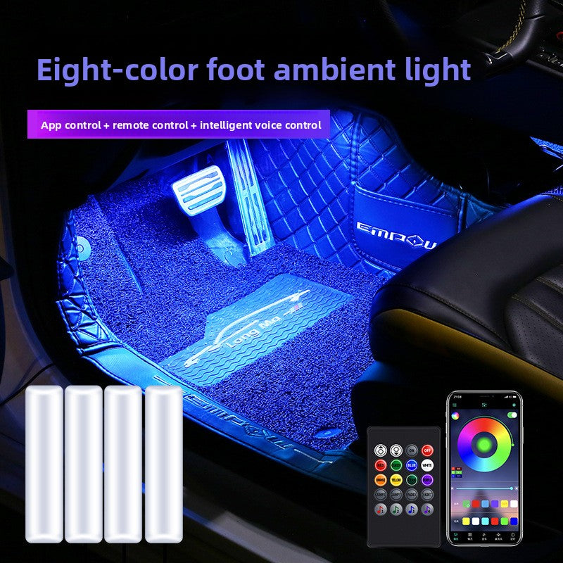 LED auto ambijentalne svjetlosne optičke trake s kontrolom putem aplikacije