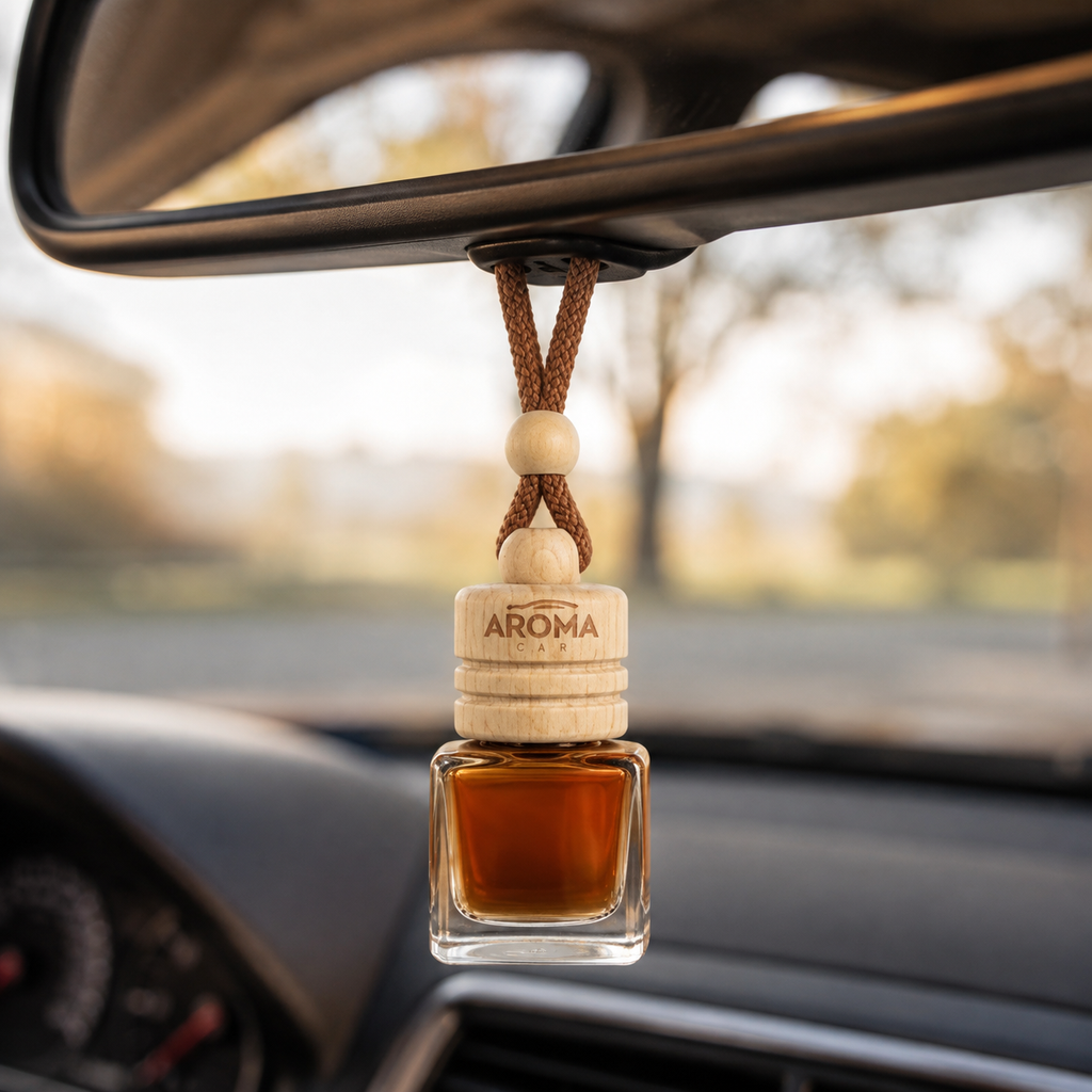 Aroma Car Wood Fire miris obješen na unutarnji retrovizor automobila
