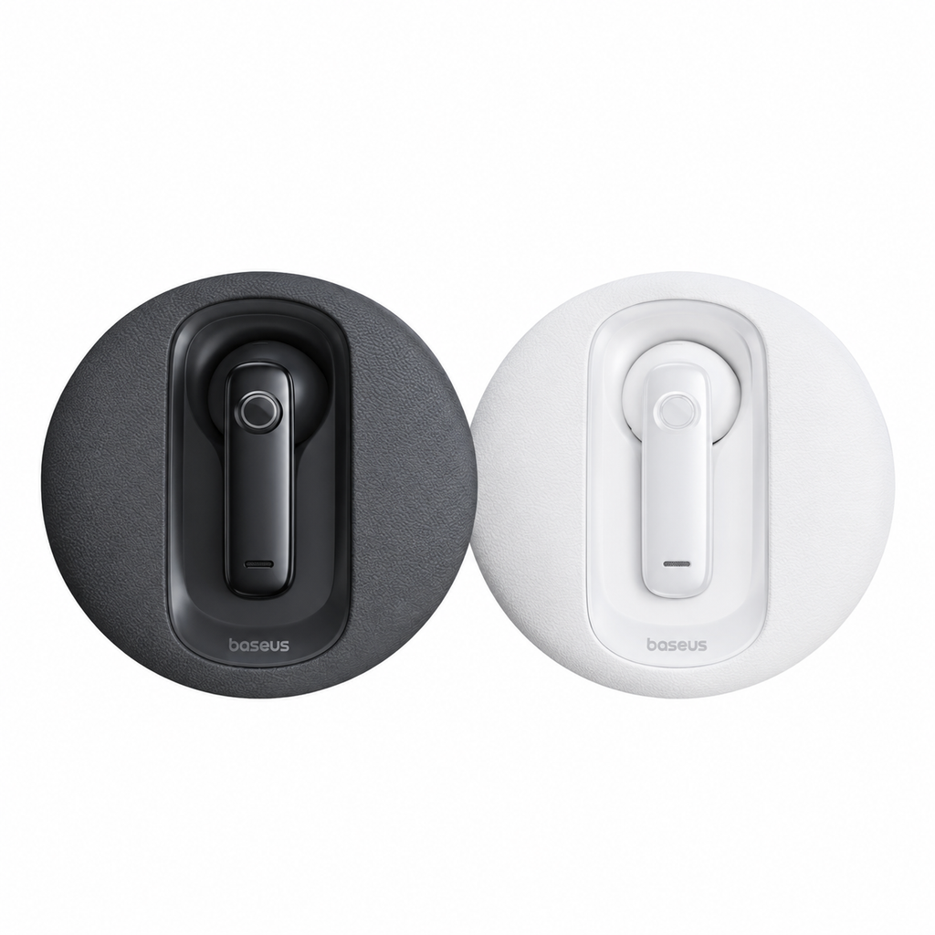 Baseus C-Mic CM10 crna i bijela Bluetooth hands-free slušalica